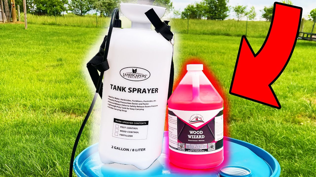 How To Use Wood Wizard from Southeast Softwash... Without a Pressure Washer!