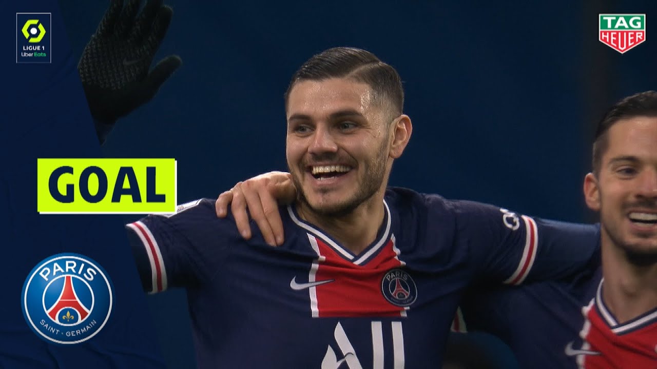 Goal Mauro ICARDI (24' PARIS SAINT-GERMAIN) OLYMPIQUE DE MARSEILLE - PARIS SAINT-GERMAIN (0-2) 20/21