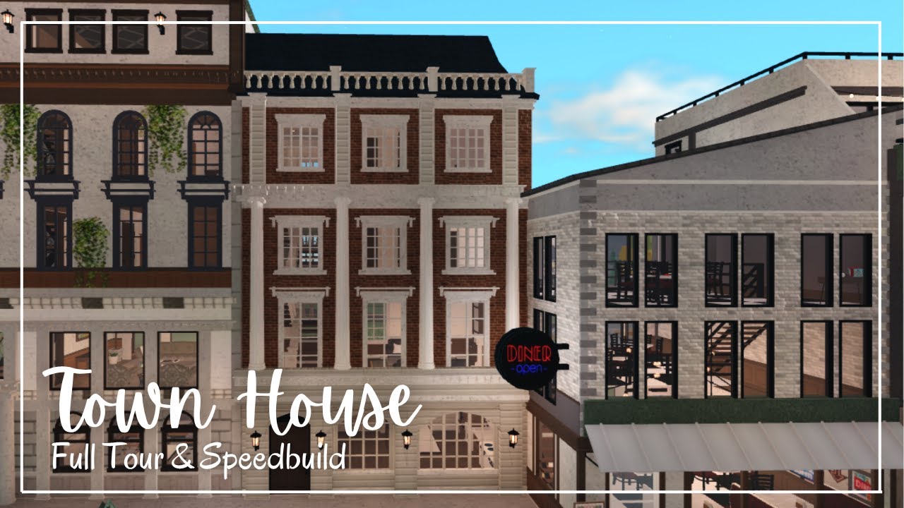 Family Townhouse | Tour & Speedbuild | Bloxburg City Build ep.19
