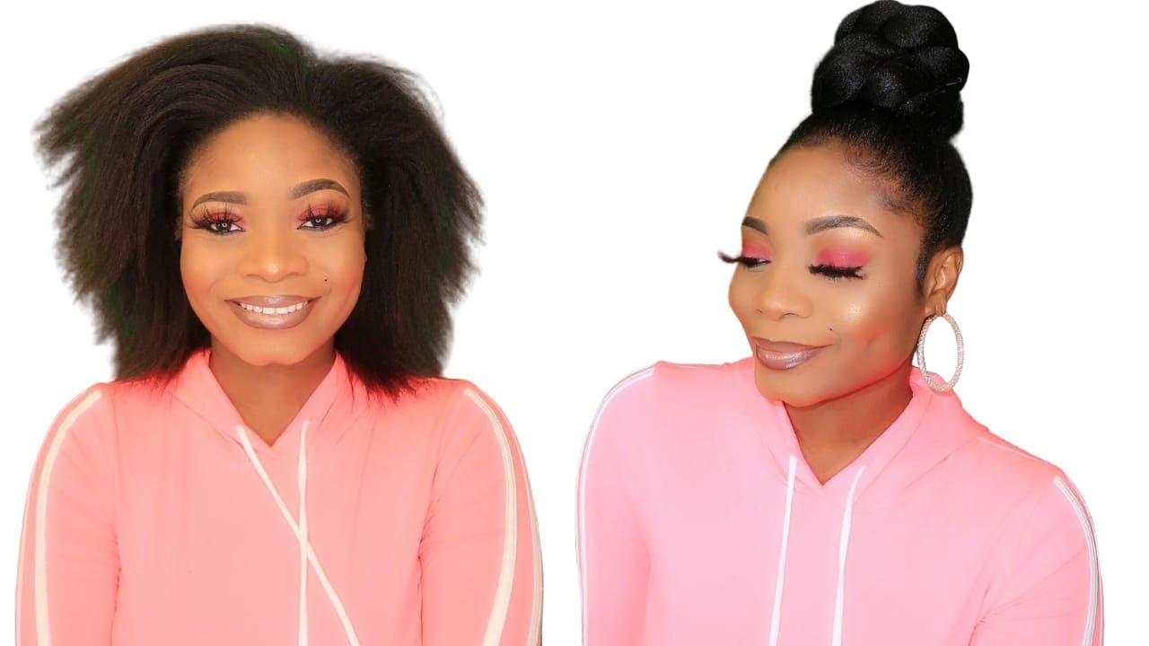 EASY | Top Knot Bun W/ Braiding Hair