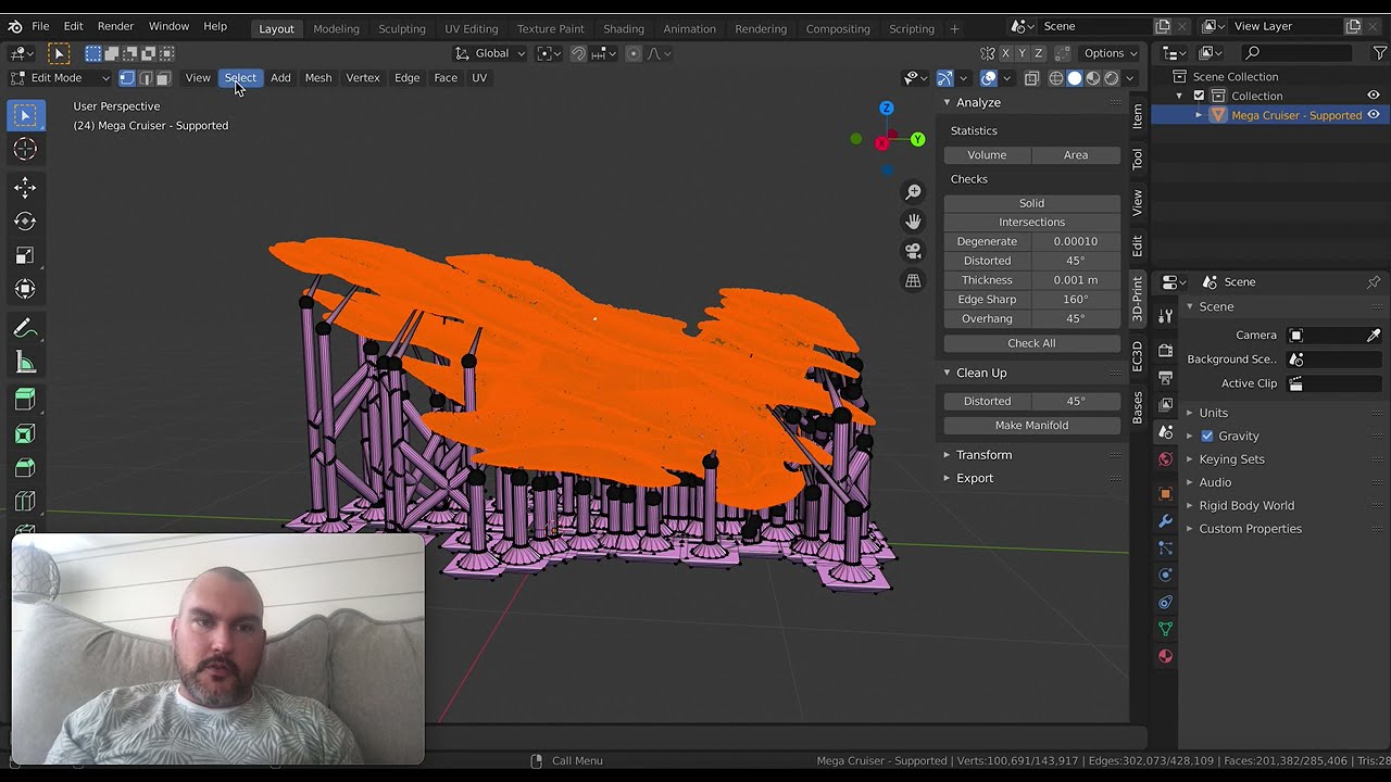 Using Blender to Remove Pre Supports in 5 Seconds
