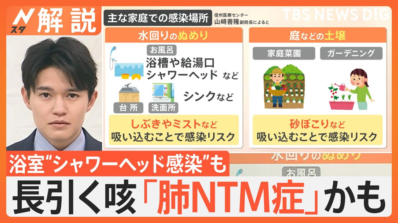 長引く咳やたん…「肺NTM症」かも？　浴室や台所の“ぬめり”要因に　最悪の場合は死に至るケースも【Nスタ解説】｜TBS NEWS DIG