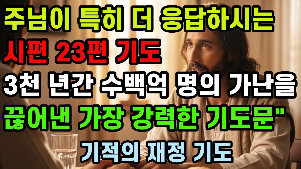 재정 회복을 위한 시편 23편 묵상 | 하나님의 인도하심을 믿으세요