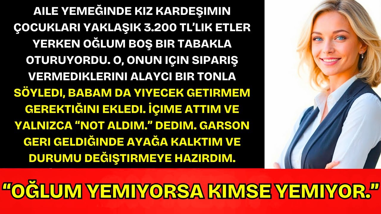 Aile Sofrasında Oğlumun Boş Tabağıyla Alay Ettiler—Gülümsedim Ve Her Şeyi Durdurdum...