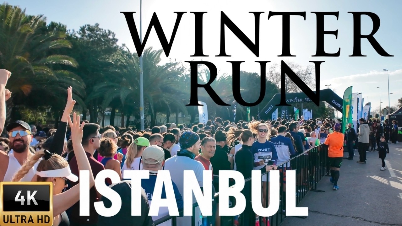 10KM WINTER RUN ISTANBUL 🏃‍♂️ | Real-Time Race Experience – Caddebostan 