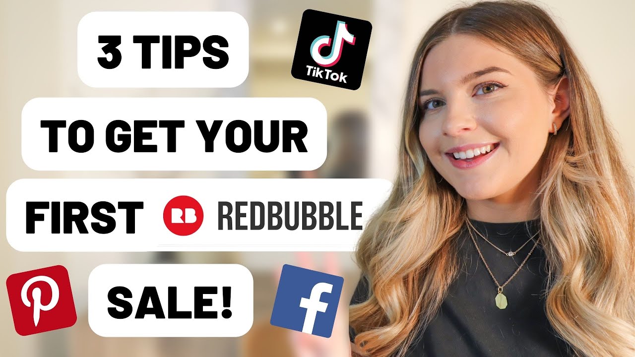 How To Get Your FIRST Redbubble Sale With Social Media (Tiktok, Pinterest, Facebook) Print on Demand
