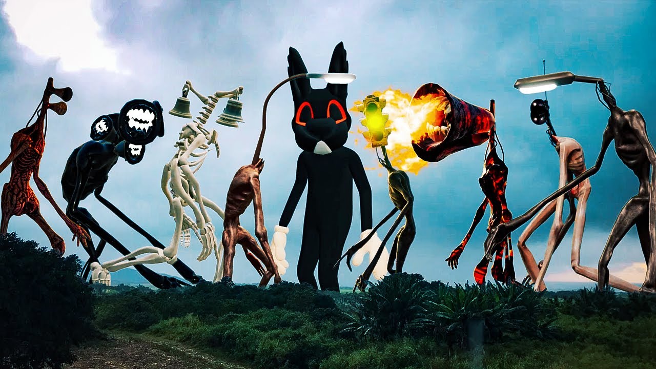 TEAM SIREN HEAD VS TEAM CARTOON DOG VS TEAM LIGHT HEAD VS TEAM BELL HEAD VS TEAM TRAFFIC LIGHT HEAD