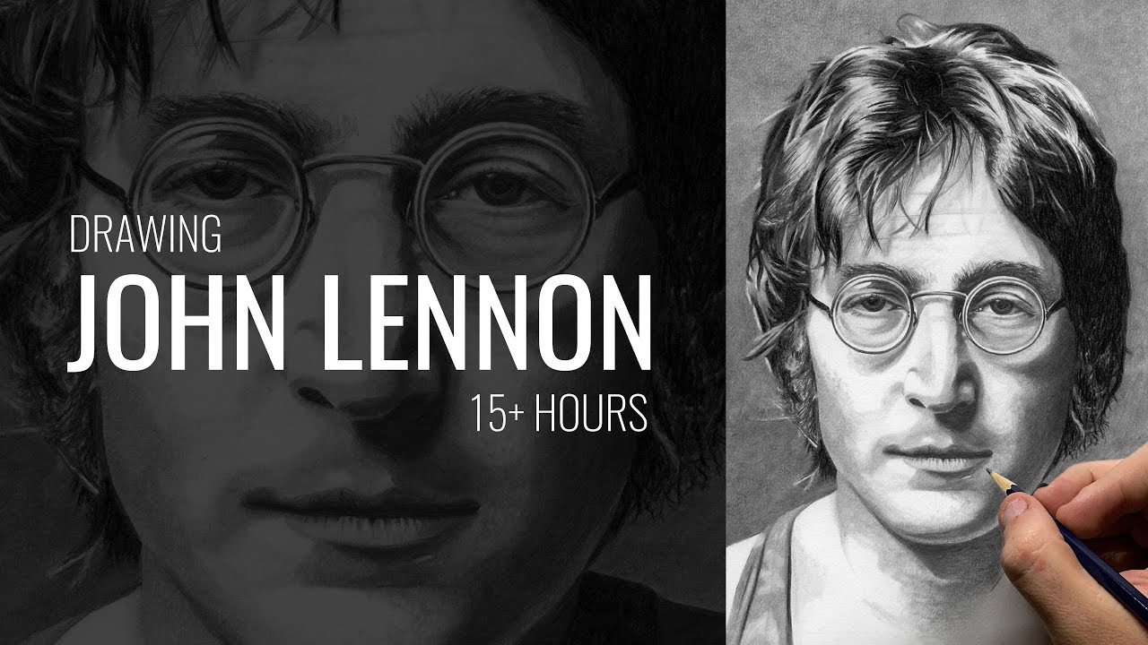 John Lennon (15+ Hour Pencil Drawing)