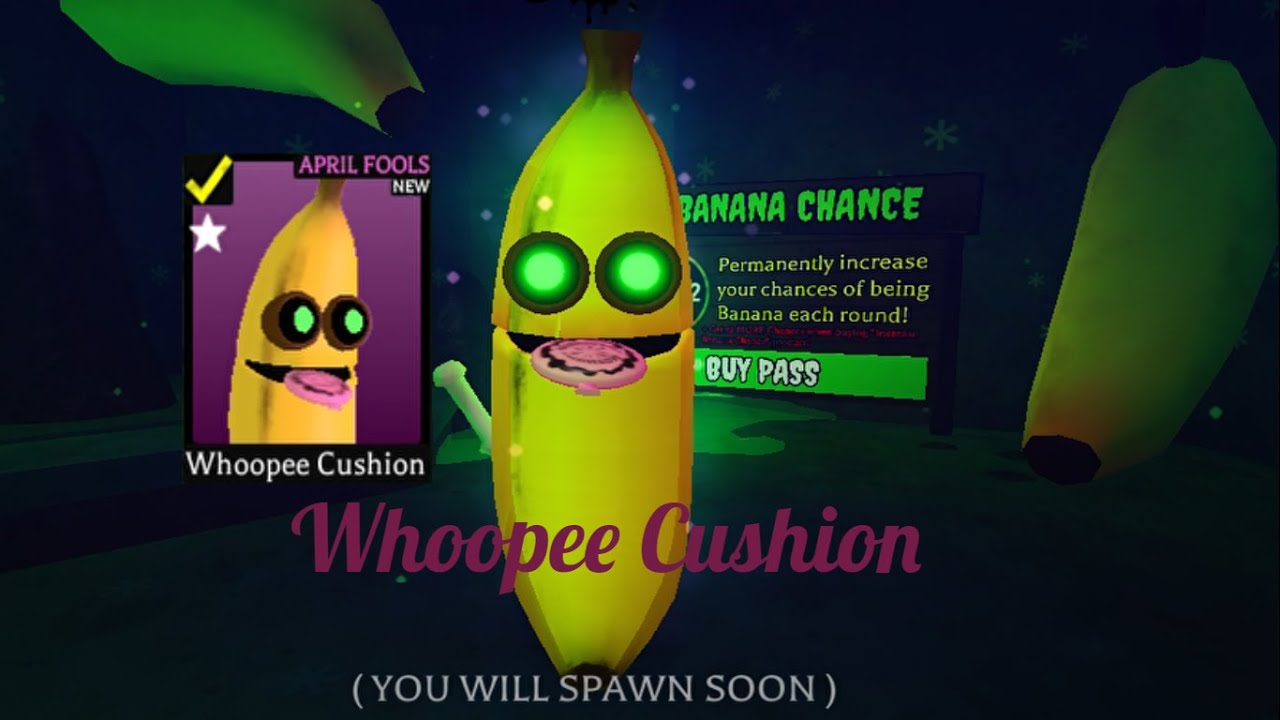 Roblox Banana Eats Part 1280 New Whoopee Cushion Skin Unlocked!😂🤣