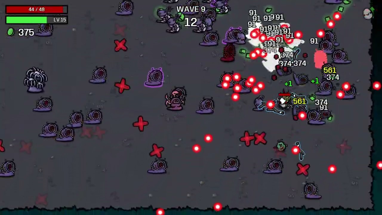 Brotato Abyssal Terrors: Fisherman Max Bait Challenge - 1510 [WR] in 20 waves!