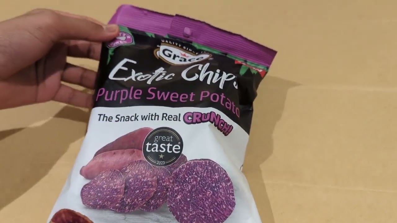 THESE CHIPS ARE PURPLE?!?! Sweet Potato Chips Taste Test