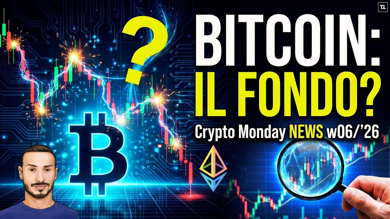 BITCOIN ha Toccato il Fondo di questo Ciclo? 🤔 Crypto Monday NEWS w06/'26