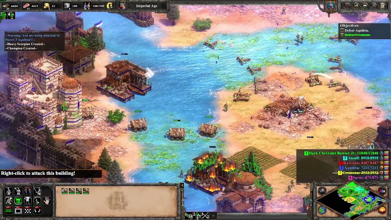 Age Of Empires II - poopieing Rome's Buddies