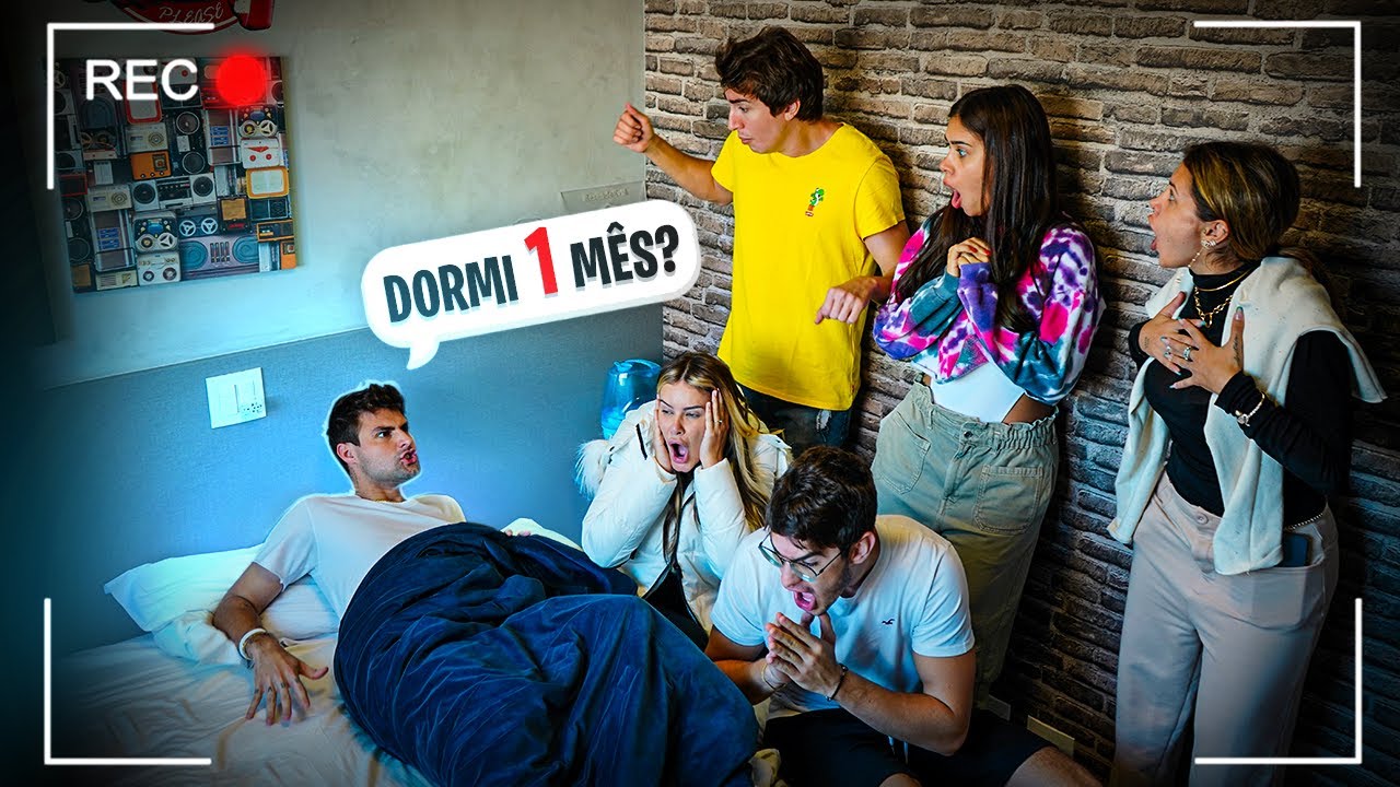 MEUS AMIGOS FINGIRAM QUE EU DORMI POR 1 MÊS E OLHA O QUE EU FIZ!! [ REZENDE EVIL ]