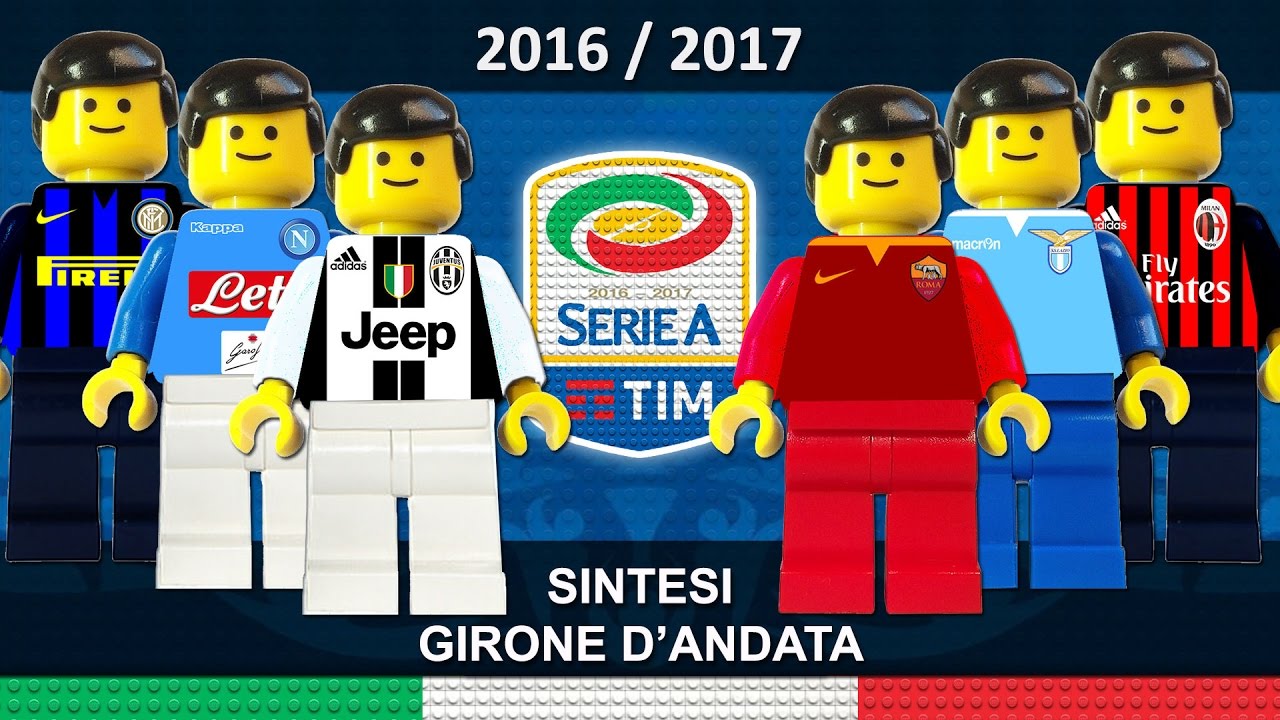Serie A 2016/17 Sintesi e Goal Andata di Campionato 2017 Lego Calcio • Film Lego Football Highlights