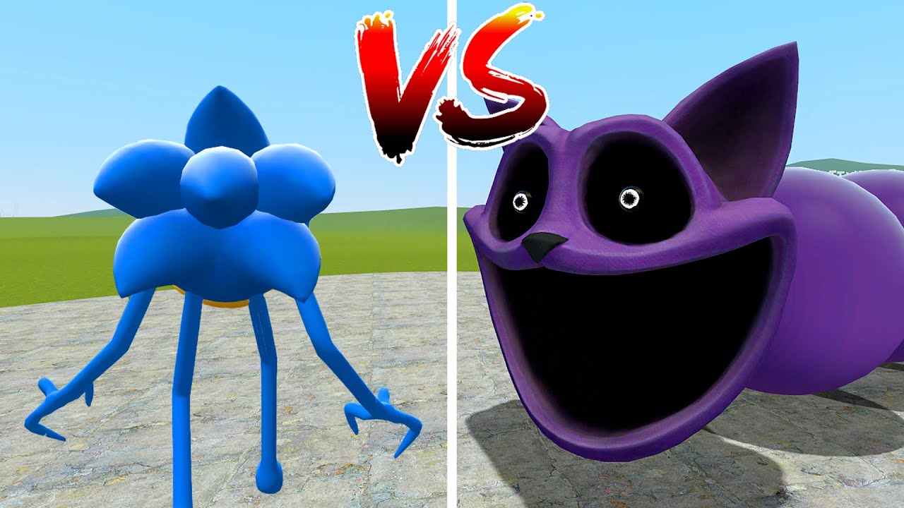 I FOUND ROBLOX SONIC SMILEY VS NEW ROBLOX HUNGRY CATNAP WORM in Garry's Mod