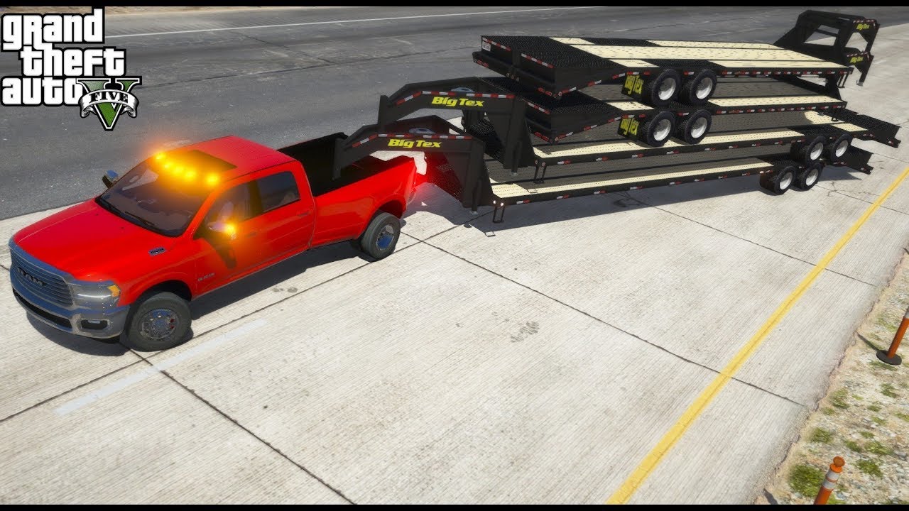 GTA 5 Real Life Mod #205 Buying 20 & 40 Foot Big Tex Trailers For Our Towing Company
