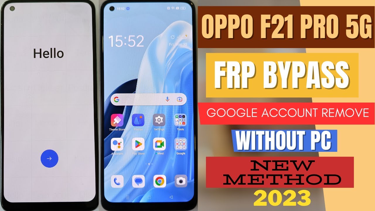 Oppo F21 Pro 5G Frp Bypass New Method 2023 | OPPO F21 PRO 5G CPH2341 Google Account Remove ANDROID12