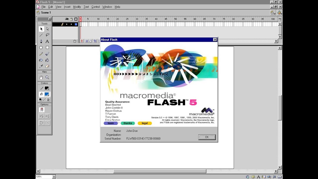 Macromedia Flash 5.0 in 2000