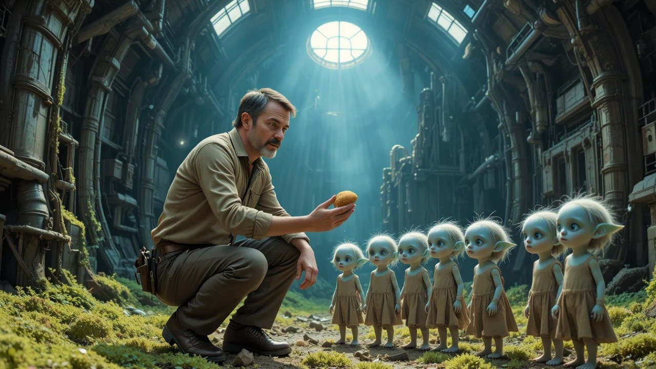 The Feral Alien Children Only Trusted One Being... The Human Janitor | Best HFY Story