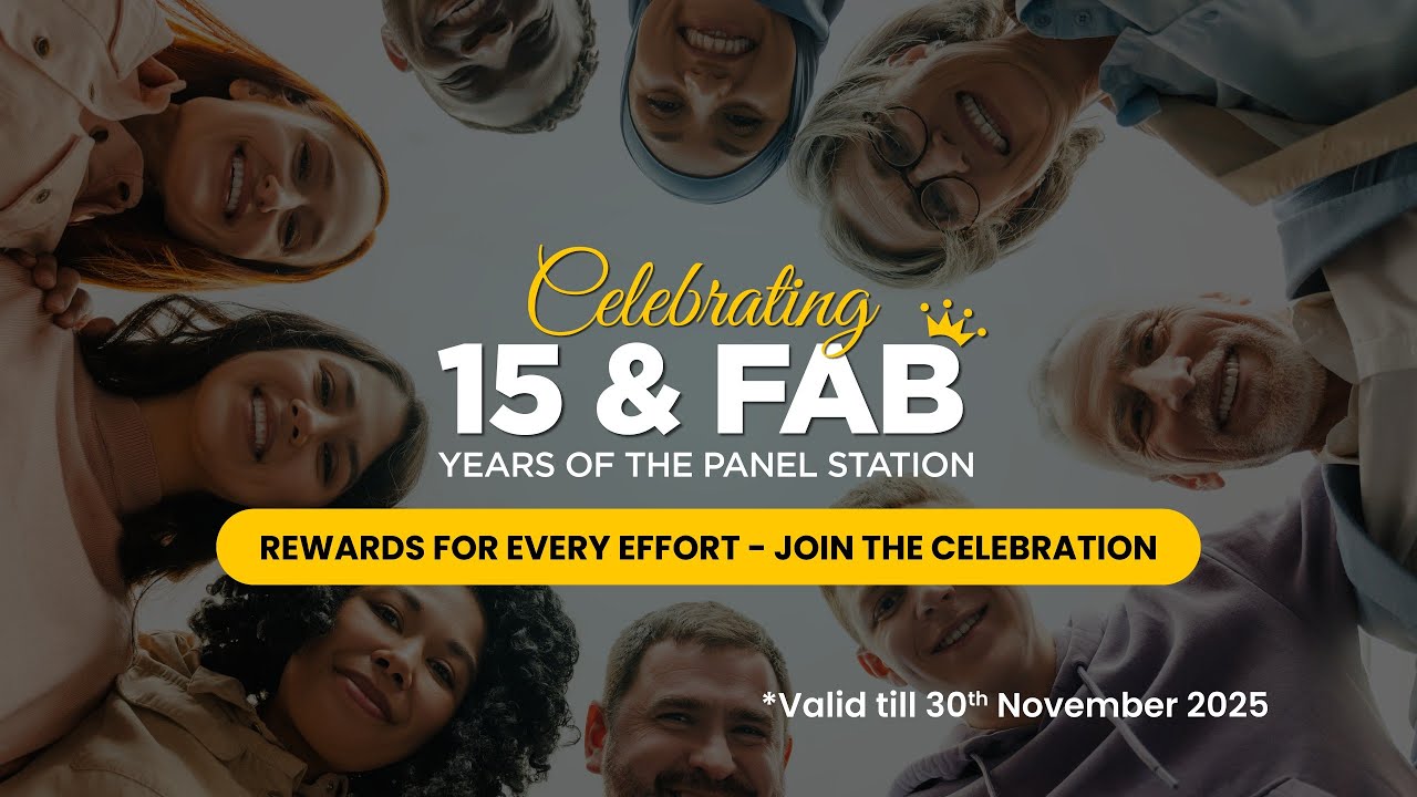 Celebrating 15 & Fab Years of Panel Station - Rewards for Every Effort #onlinesurveys