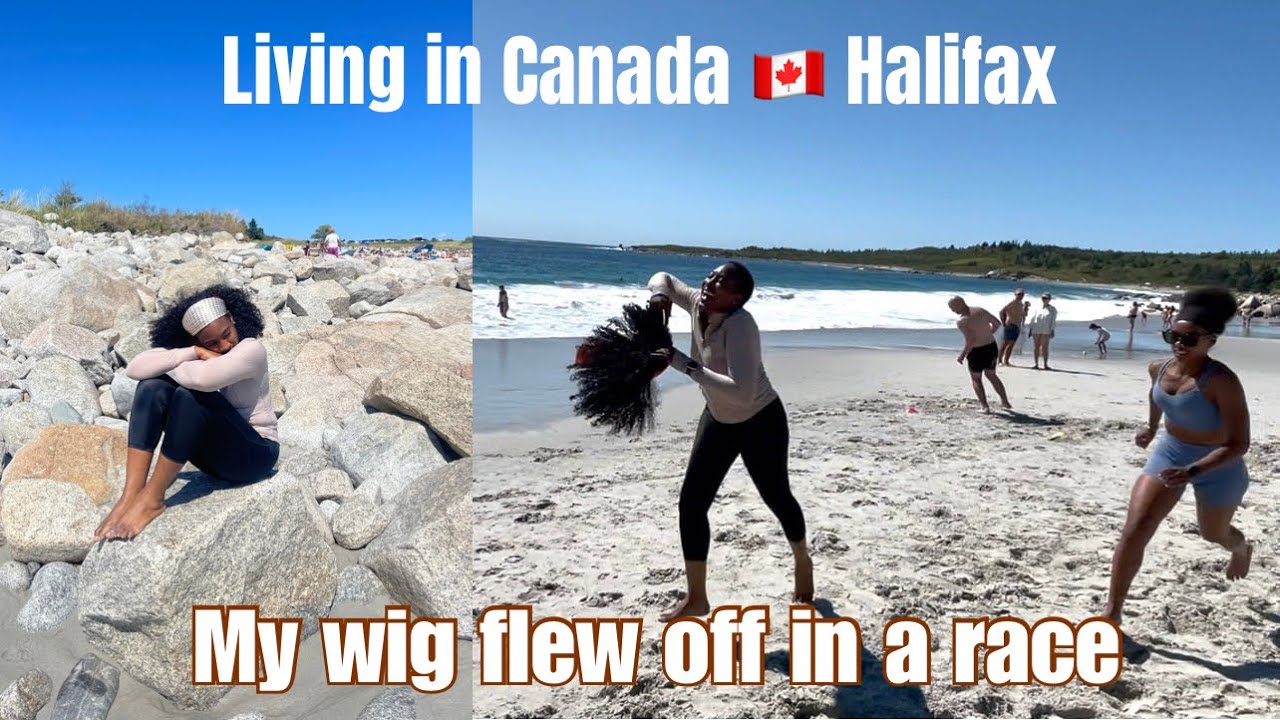 LIFE IN CANADA 🇨🇦(Halifax) + My wig fell off in front of everyone 😩😩😩 + Beach workout
