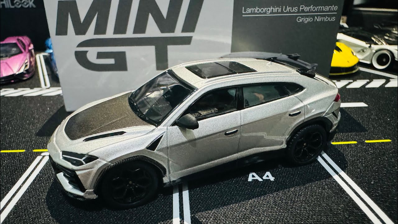 UNBOXING MINI GT 747 Lamborghini Urus Performante Grigio Nimbus 