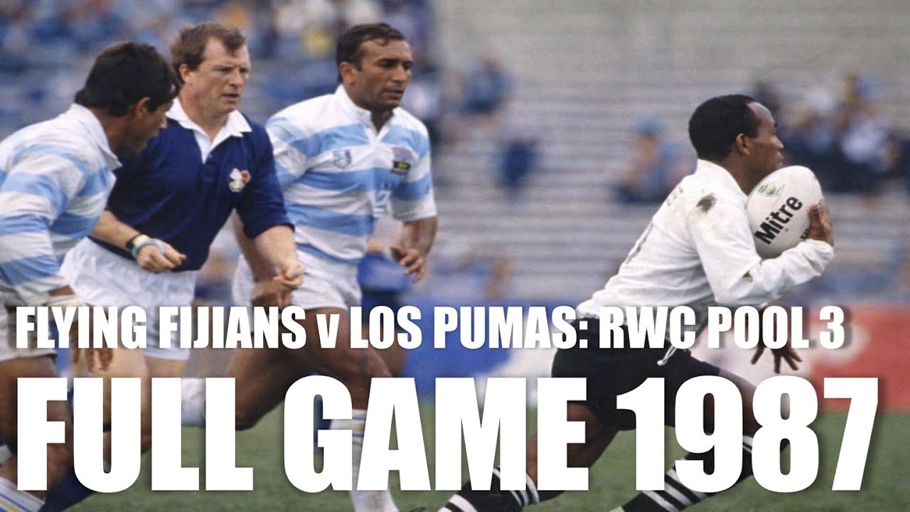 Fiji v Argentina | 1987 Rugby World Cup | Pool 3 | Full Game