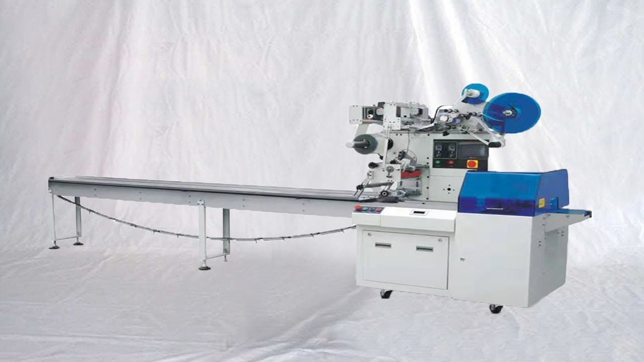 umbrella flow pack wrapping machinery pillow type packaging equipment empaquetadora del paraguas