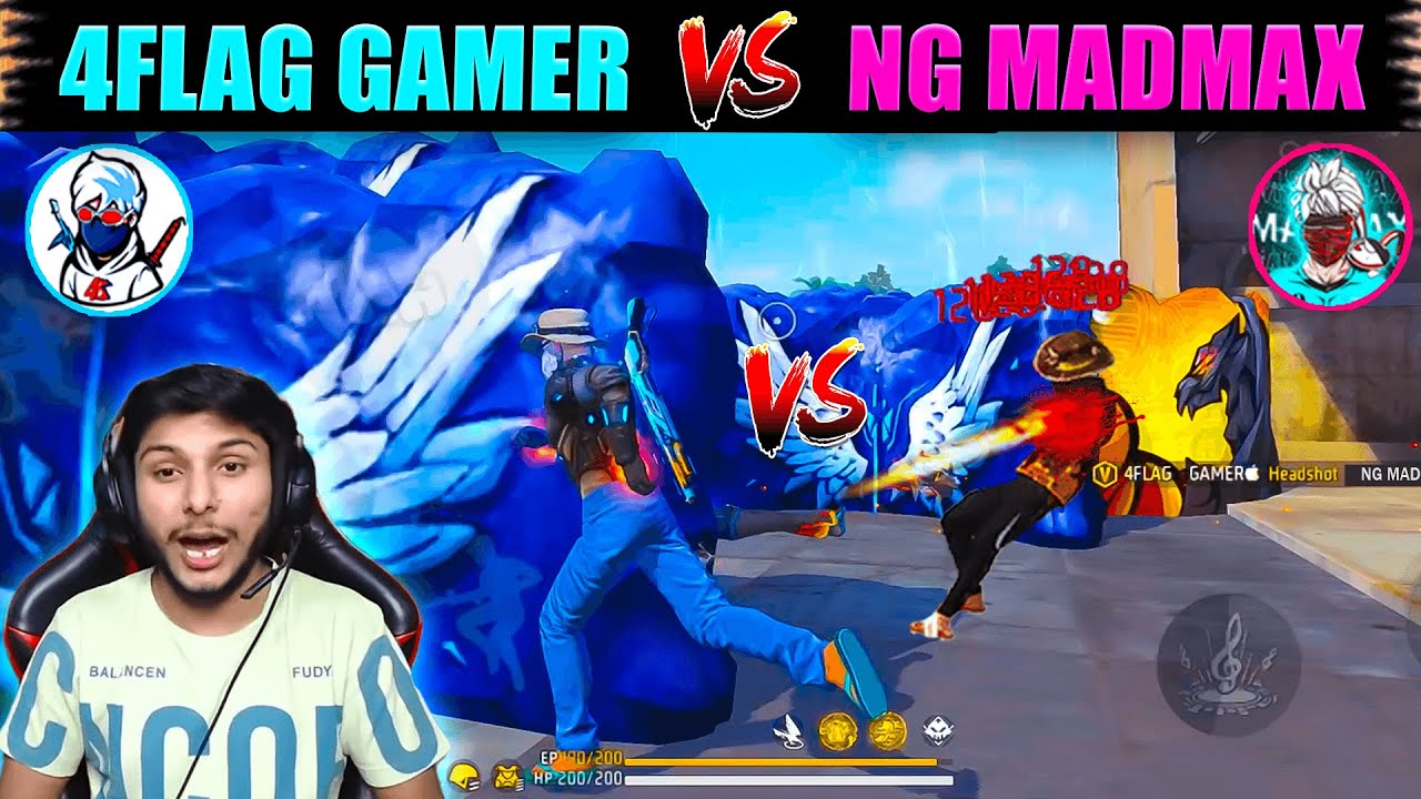 4Flag Gamer📲 Vs NG MADMAX📲 | 3 Finger Custom Hud Free Fire |3 Finger Super Movement Custom Hud