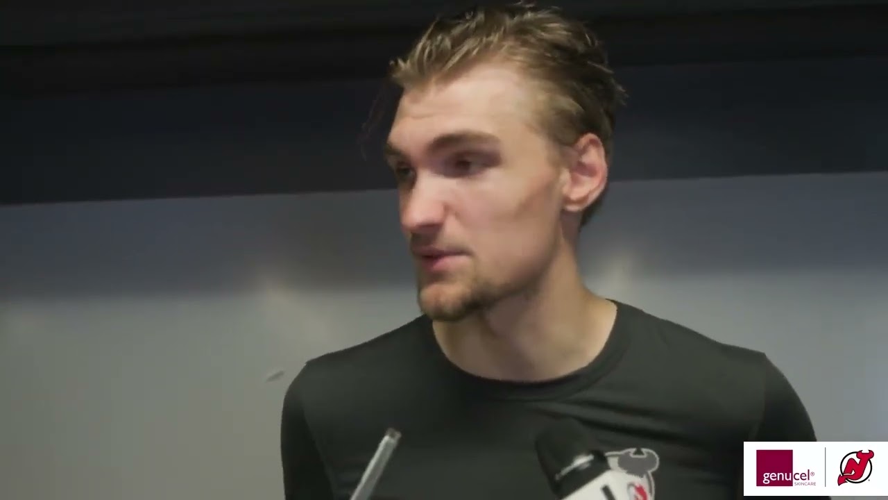 Brennan and Dineen after a 3-2 shootout loss to Boston | NEW JERSEY DEVILS