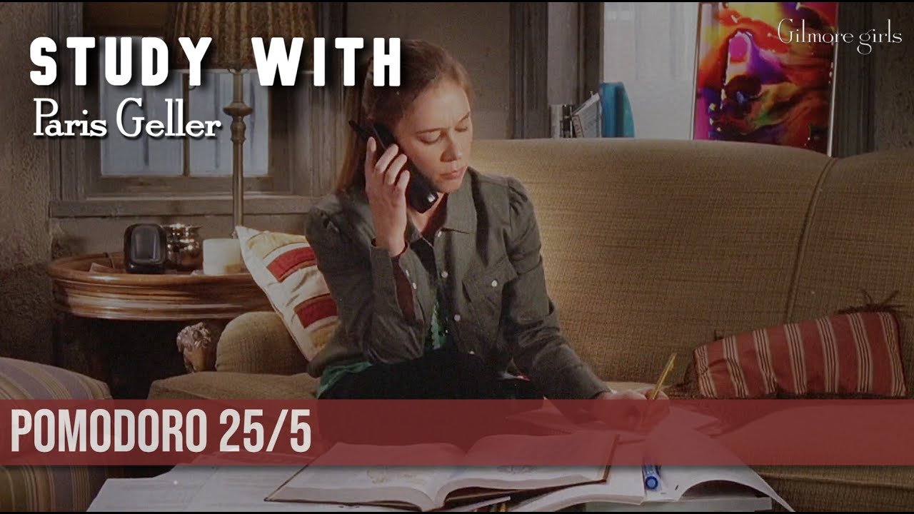 Study with Paris Geller 📙 Gilmore Girls 🏡 | POMODORO 25/5