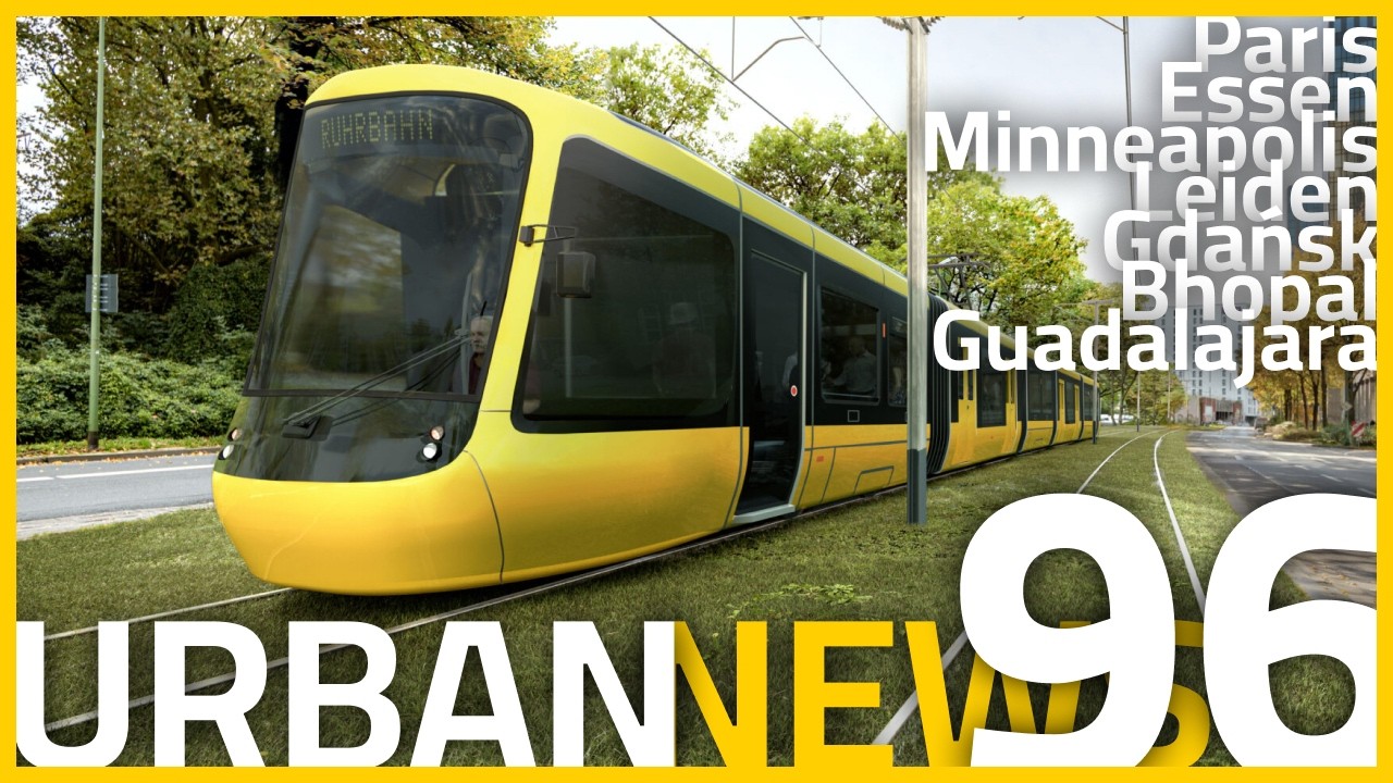 Paris Metro Extension | Train Farewell in Minneapolis | New Metro System in India | Urban News 96