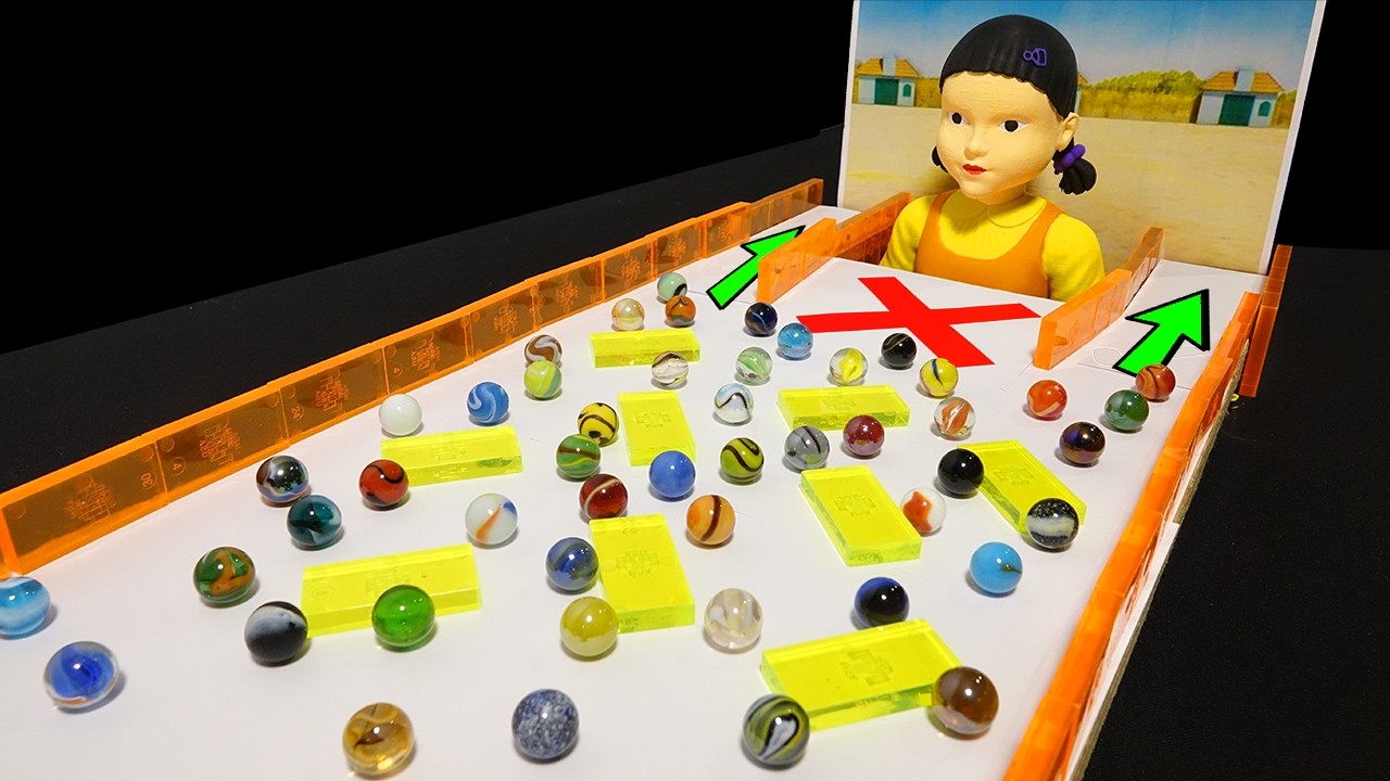 Гонка Squid Game Marble Run