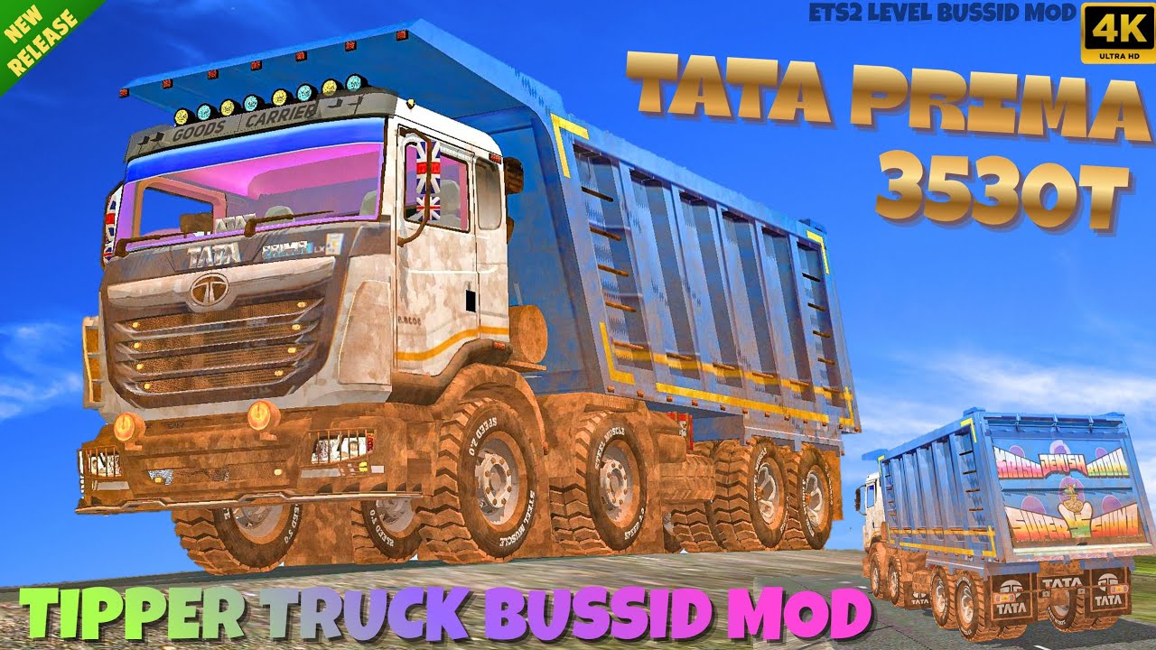 Tata Prima 3530K HRT Tipper Mod Download Bus Simulator Indonesia