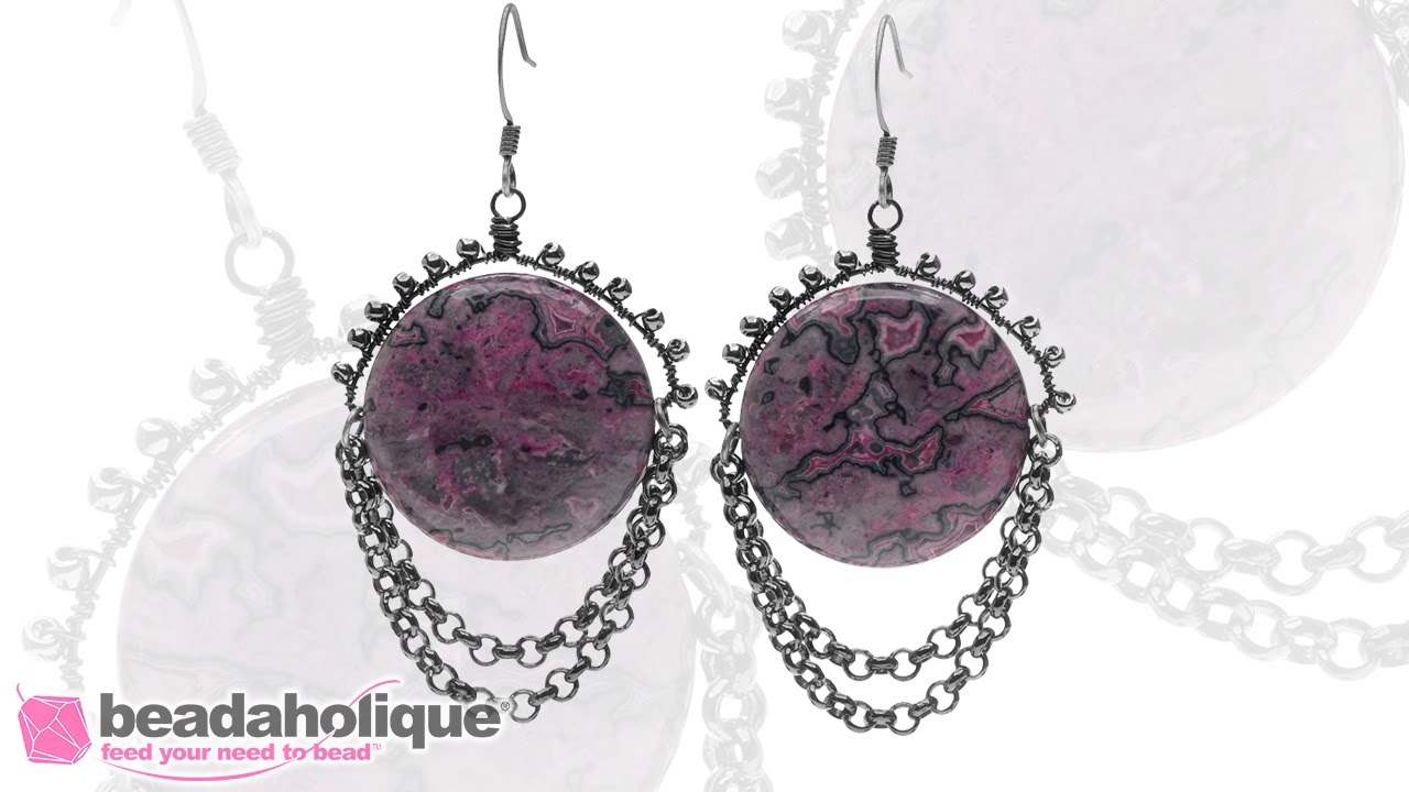 How to Make the Laguna Lace Agate Earrings