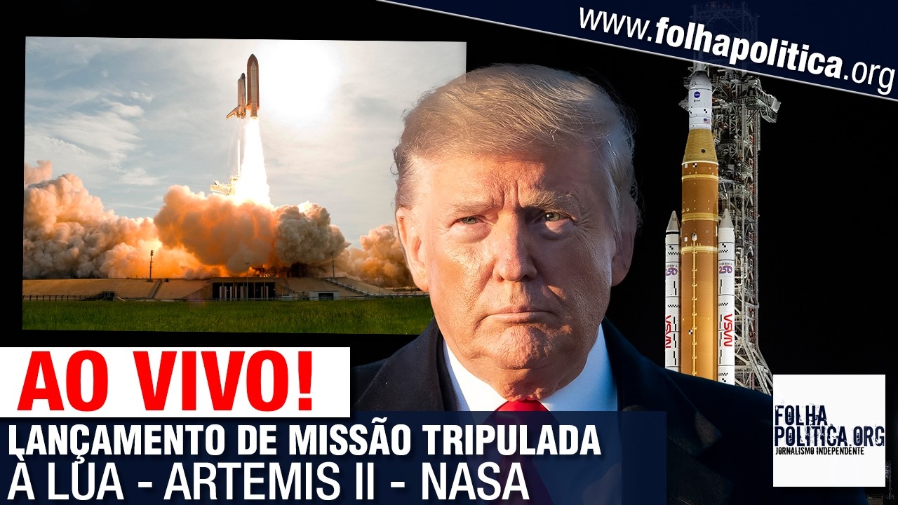 AO VIVO: LAN&Ccedil;AMENTO DE MISS&Atilde;O TRIPULADA &Agrave; LUA - ARTEMIS II - NASA - GOV. TRUMP