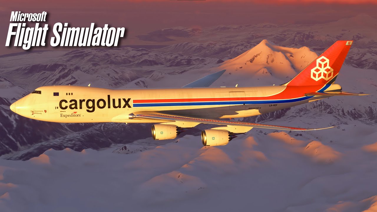 Полный перелёт Cargolux 747-8F — из Гонконга в Анкоридж — Microsoft Flight Simulator 4K