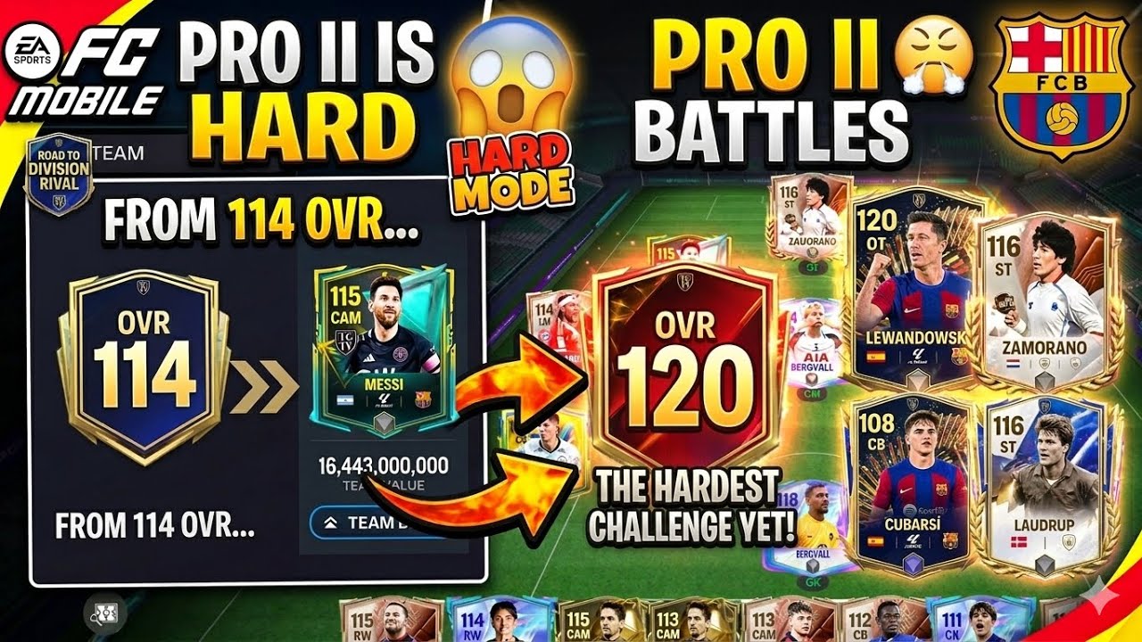 “Barcelona Fighting in Pro II 🔥 | Road to Top League Ep 11”#fcmobile #headtohead #messi #gaming 