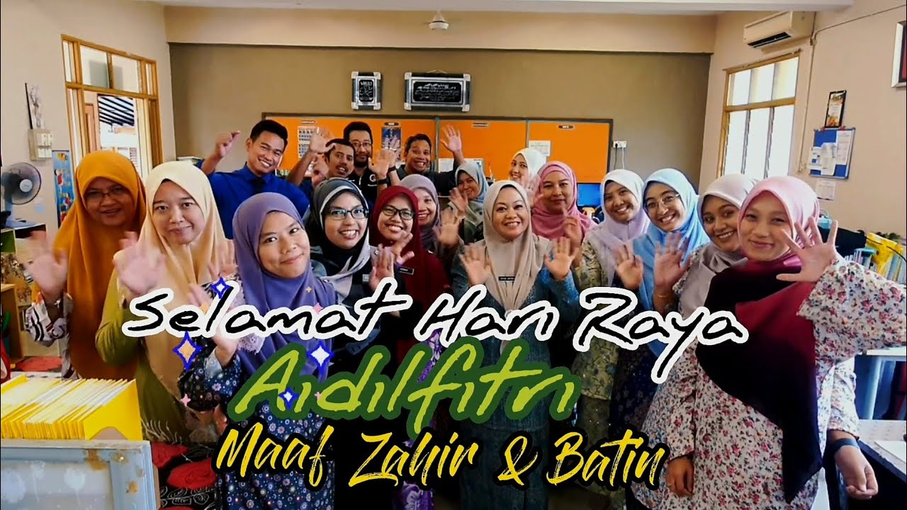 Ucapan Selamat Hari Raya Aidilfitri 2023 daripada guru-guru Tahun 1 SK Setiawangsa Kuala Lumpur