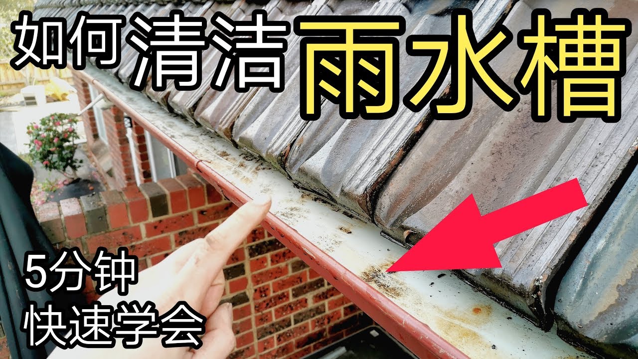 如何清理雨水槽(Gutter)？雨水槽基本知识 解决雨水槽堵塞 漏水问题