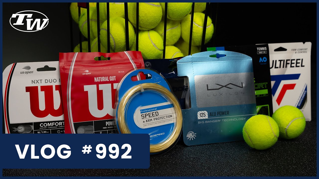 7 Best Tennis Strings for Flexible Racquets | Comfort, Control & Feel -- VLOG 992