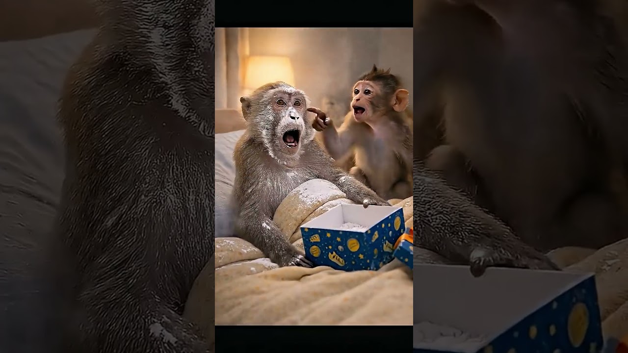 Playful Little Monkey #1 #monkey #babymonkey #funny #fyp #animals