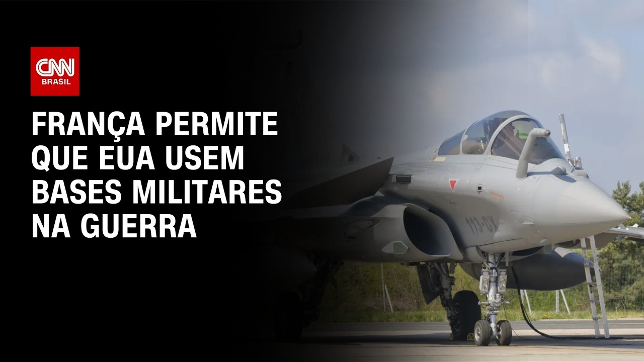 França autorizou EUA a usarem bases francesas na guerra, diz emissora | LIVE CNN