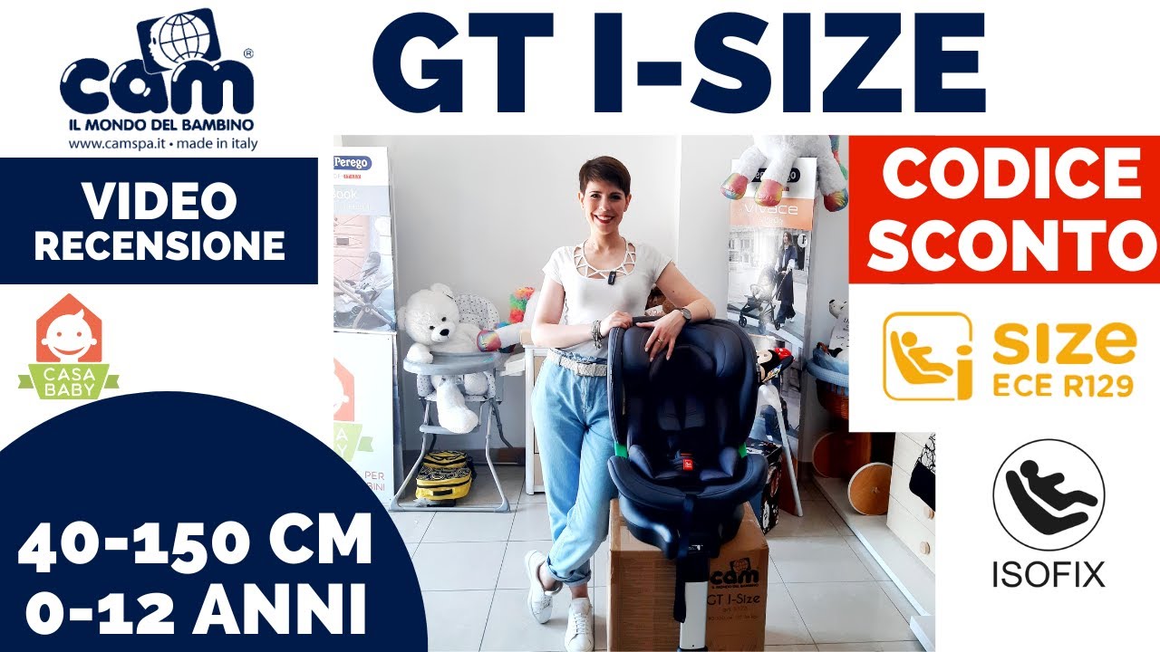 SEGGIOLINO AUTO CAM GT I SIZE 2023 VIDEO RECENSIONE E CODICE SCONTO