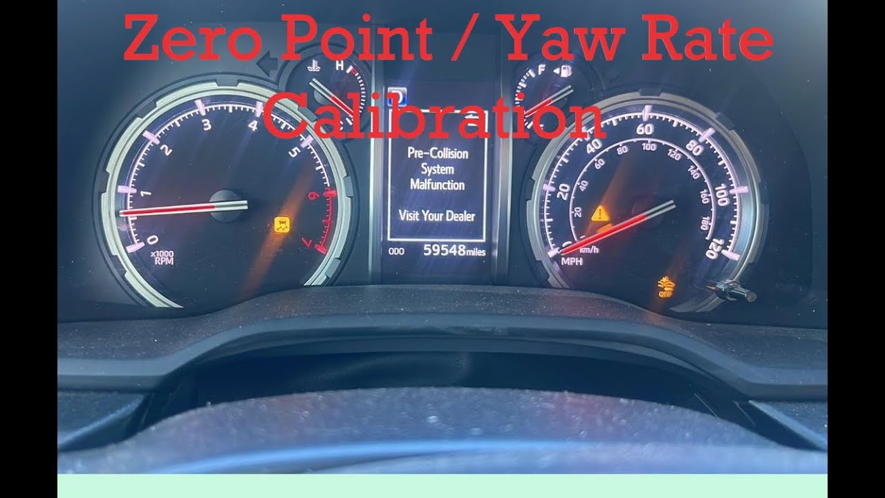 Techstream Zero point calibration 2020-2023 toyota 4runner C120A, p1578, C1A50
