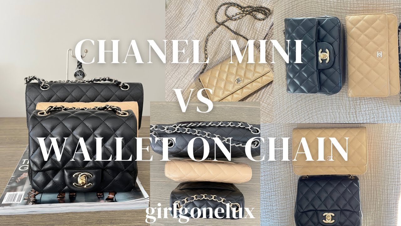 CHANEL MINI vs WALLET ON CHAIN | COMPARING & DECIDING WHICH ONE I’D GET FIRST | GIRLGONELUX