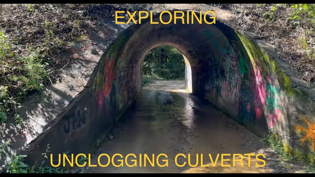Flood waters/house explore/culvert clearing 07/2023