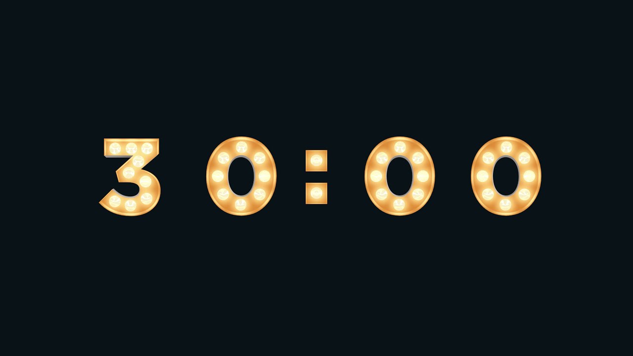 30 MINUTE TIMER 🔔 Gentle Alarm [Ultra HD 4K]