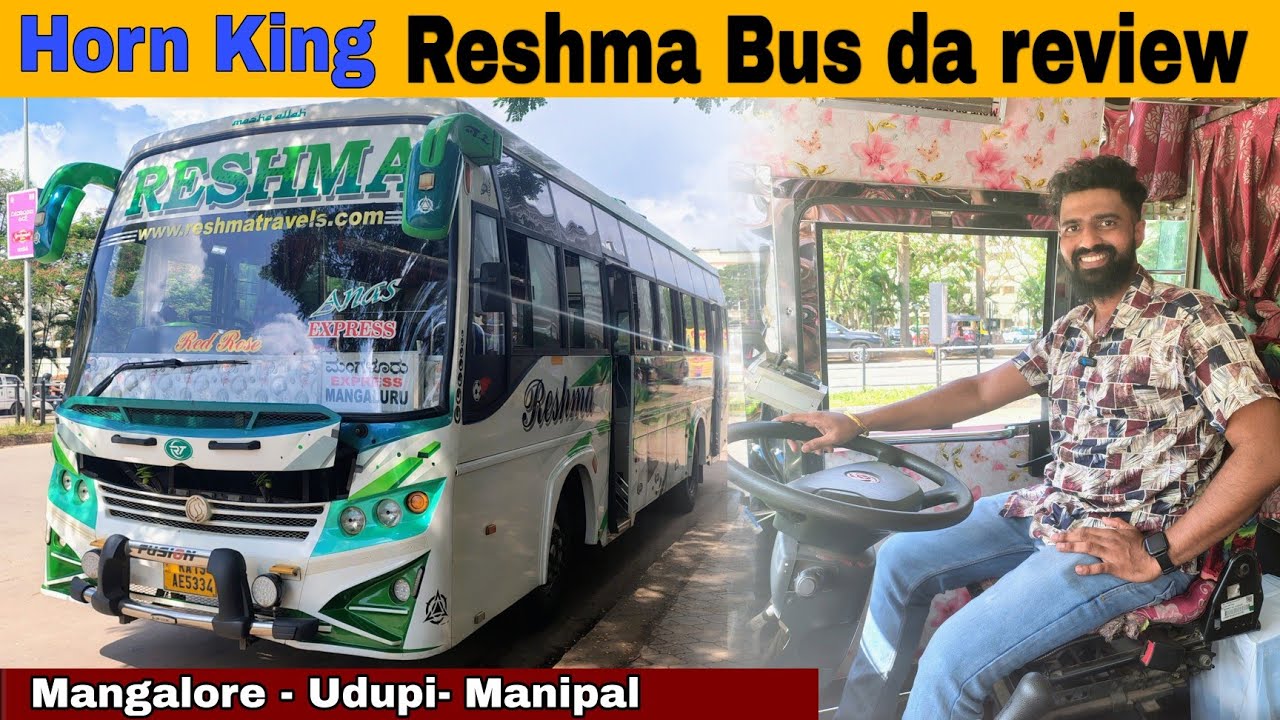 Reshma bus review | namma naveen anne dada pannper kenle|#Reshmabus#madhanmanipal#bus #tulunadabuses